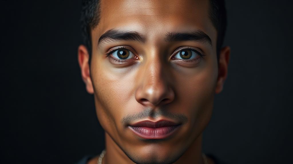 Ring-Light Close-Up AI creator studio portrait example